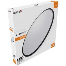 Avide LED Mennyezeti Lámpa Olivia Fekete 24W 380*50mm NW 4000K