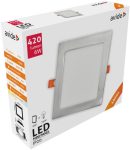   Avide LED Beépíthető Négyzetes Mennyezeti Lámpa ALU Szatén Nikkel 6W NW 4000K