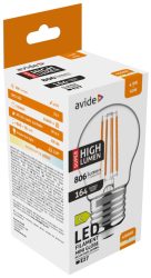 Avide LED Izzószálas Mini Globe 4,9 W E27 NW 4000K Super High Lumen